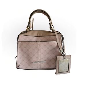 Steve Madden Bag Baby Pink Faux Leather Logo Crossbody Shoulder Purse Y2K